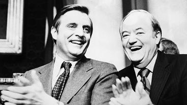 Walter Mondale with Hubert Humphrey